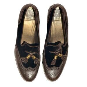 Stuart Weitzman Wingtip Tassel Loafers - Size 8.5